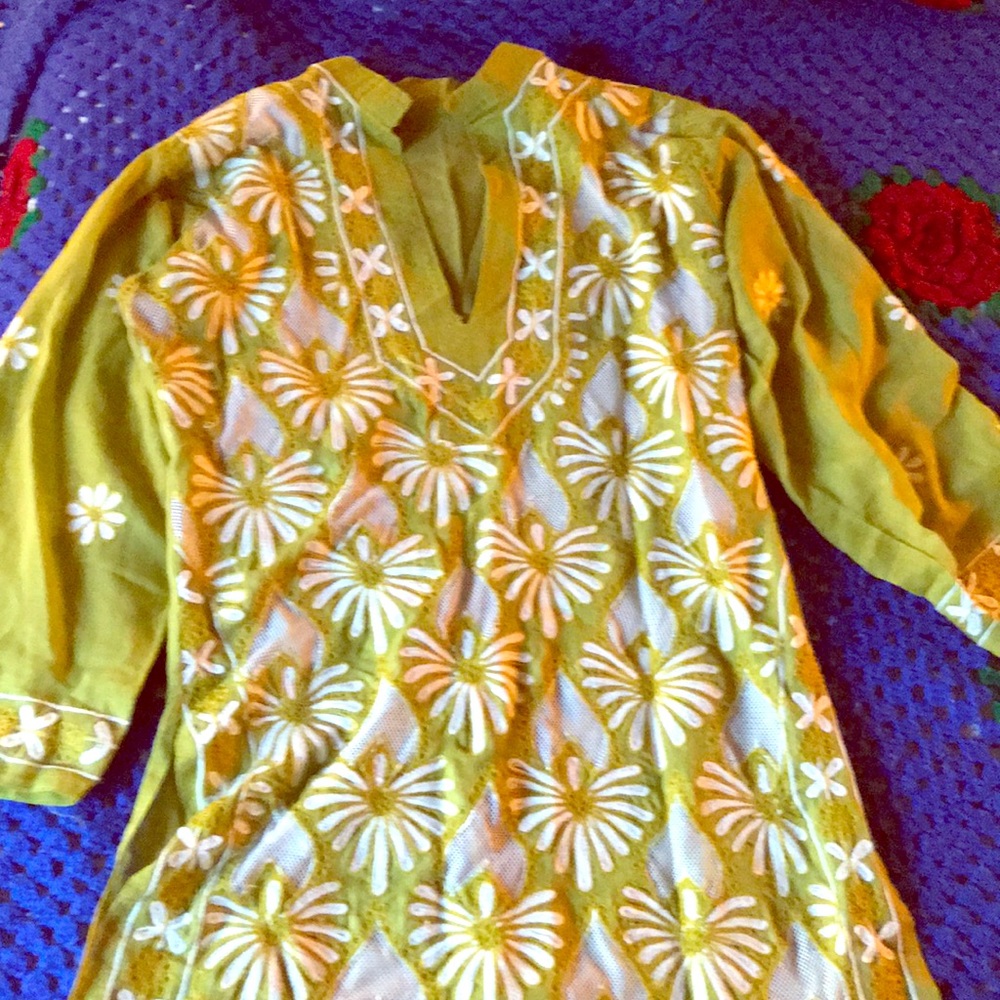 ‼️SOLD‼️$15 Gorgeous Cotton Tunic - Picture 1 of 4